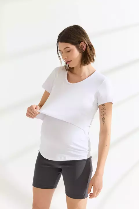 REMERA AMAMANTAR M/C blanca - comprar online