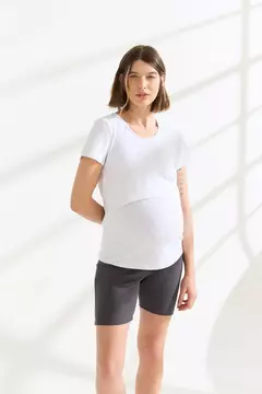 REMERA AMAMANTAR M/C blanca - ESPACIO MAMA