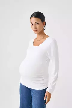 REMERA PERFECTA M/L blanca - comprar online