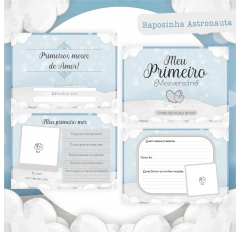 Álbum Mesversário - Raposinha Astronauta - comprar online