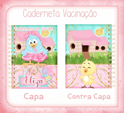 Caderneta de Vacinas - Galinha Pintadinha Rosa