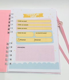 Caderno de Rotina Do Bebê - Menina - Kazarte