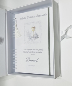 Kit Primeira Eucaristia - Caderno Universitário com Caixa na internet
