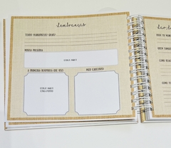 Livro do Bebê - Linho Caramelo