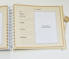 Imagem do Livro do Bebê - Linho Caramelo