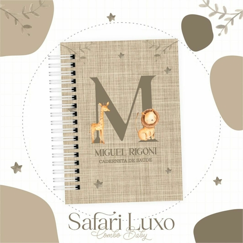Caderneta de Vacinas - Safari Monograma