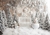 A charming Christmas scene with snow-covered trees
