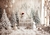 A charming Christmas scene with snow-covered trees - tienda online