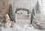 A charming Christmas scene with snow-covered trees