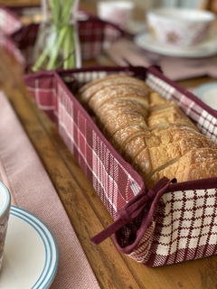 Panier xadrez G bordô - comprar online