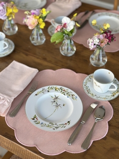 Jogo americano flower rosa - comprar online