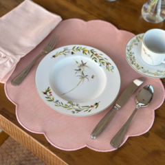 Jogo americano flower rosa