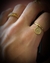 Carla Amorim - Anel em Ouro Amarelo 18k com pingente Cruz de diamantes. - loja online