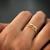 The Graces - Anel em Ouro Amarelo 18k com fios entrelaçados decorado por diamantes. - loja online