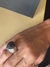 Guerreiro. Anel Coração em Prata com Caviar de Diamantes Negros - Circular jóias 