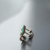 Vivara - Classic Oriental. Brincos em Ouro Branco 18k com Esmeraldas e Diamantes. - loja online