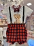 CONJUNTO BODY URSO COM SHORT XADREZ E SUSPENSÓRIO YOH LORD na internet