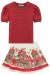 CONJUNTO BLUSA E SAIA URSINHA ROSAS VERMELHAS KUKIÊ na internet