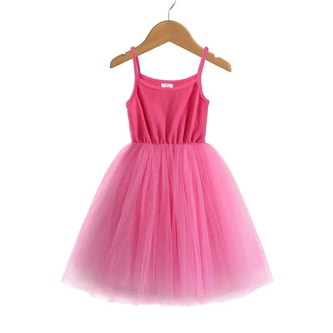 Vestido Regata Tule Pink - SOB ENCOMENDA (prazo 15 a 35 dias)