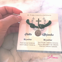 Pulsera San Benito en cordón kids - AMU Regalos