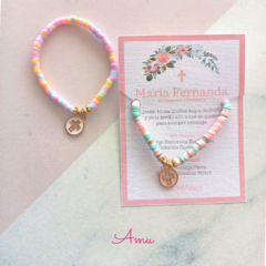 Pulsera Confeti Medalla Esmaltada - comprar en línea