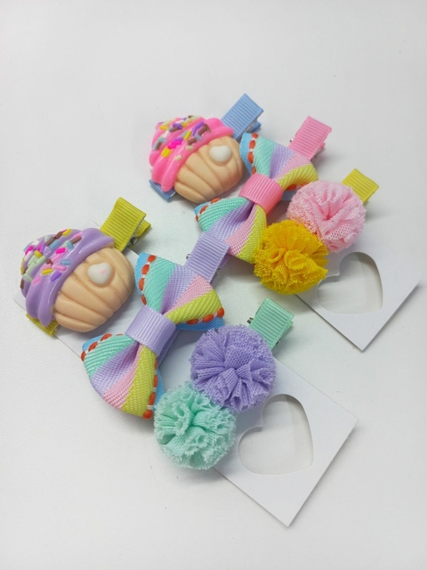 Hair Clips Cupcake
