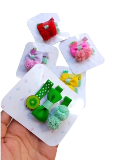 Hair Clips Frutinhas/ Trio - Atacalaços