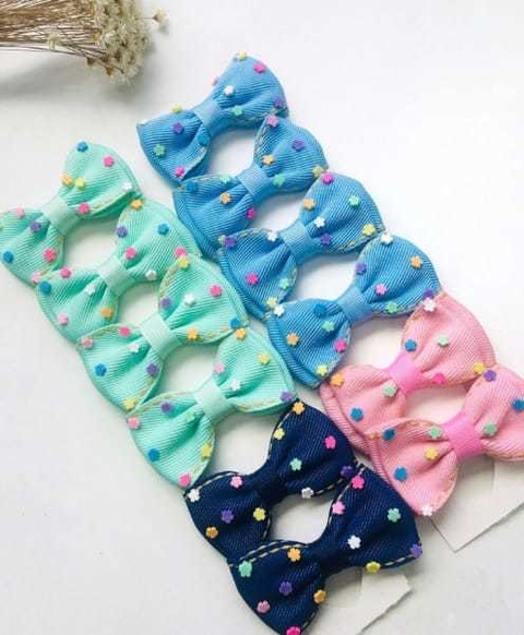 Parzinho Jeans Florzinhas