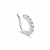 Piercing Fake Prata 925 Cravejado