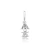 Berloque Menina Zircônia Prata 925 - comprar online