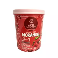 Creme Corpo Dourado 2 em 1 Sonho de Morango 1kg