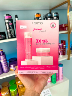 Kit CADIVEU Glamour Essentials. Shampoo + mascara - Queen Cosmetics