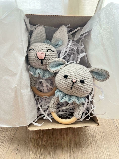 Kit de 2 mordillos amigurumis