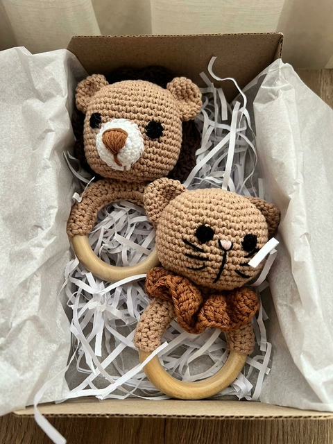 Kit de 2 mordillos amigurumis