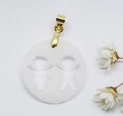 Kit Faça Seu Pingente Menino e Menina