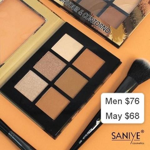 Paleta de contornos e iluminadores Saniye