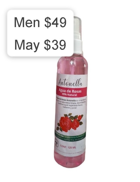 Agua de Rosas Antonella 125ml