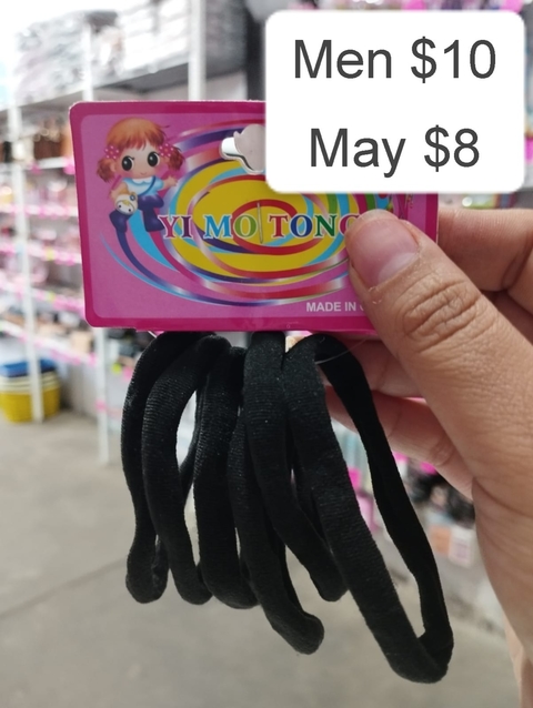 Paquete Ligas coletera Negras