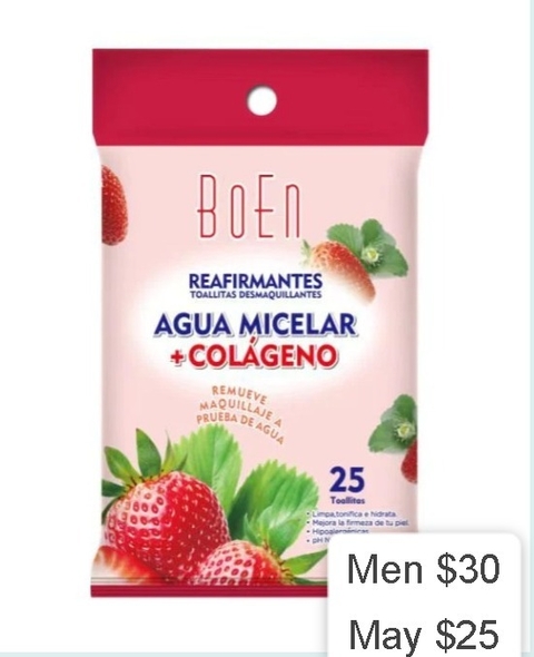 Toallitas Desmaquillantes Boen 25pzs