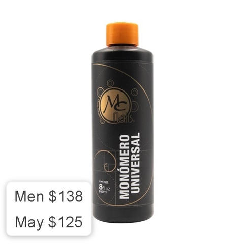 Monomero universal Bajo Aroma Mc Nails 8oz