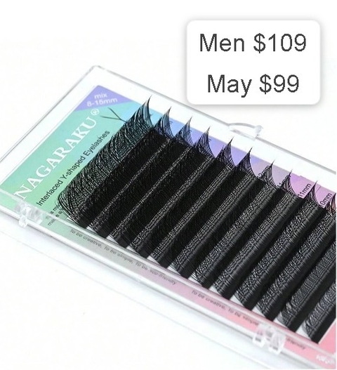 Blister pestañas Nagaraku 0.07 YY 8mm-15mm