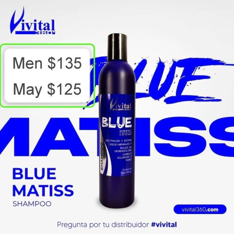 Shampoo Matizante Azul Vivital 300gr