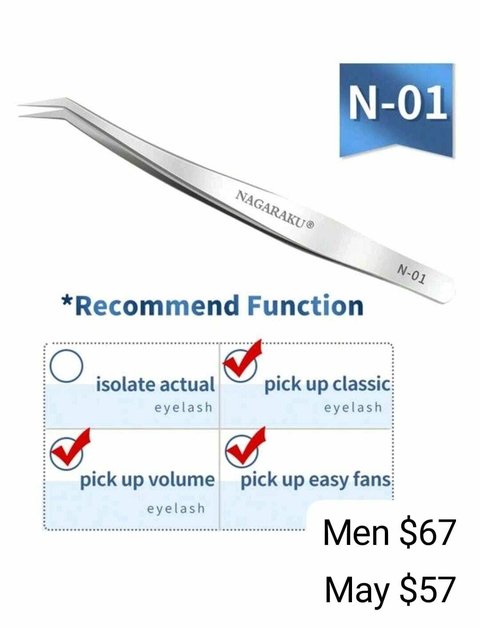 Pinza para pestañas N-01 Nagaraku