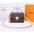 BOLSA FEMININA COURO PREMIUM LV TIRACOLO COM ALÇA DE MÃO