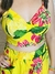 Conjunto Cropped e Short Estampado | Amarelo - comprar online