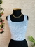 Cropped Decote Reto com Alça Grossa - loja online
