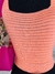 Imagem do Cropped Tricot Modal Nervura | Laranja