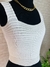 Cropped Tricot Modal Nervura | Branco
