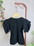 Blusa Tricot Manga Princesa Gola Redonda Preta - Status Wear - Vestindo e Empoderando a Mulher