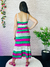Vestido Tricot Longo Com Babado na internet